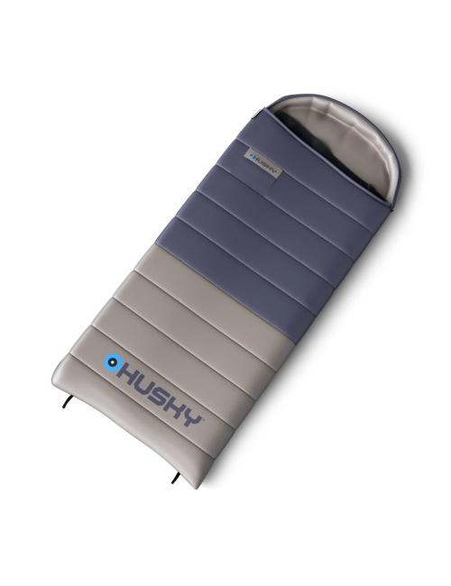 Husky Schlafsackdecke Modell Daunentrommel 2024 -10 ° C - 220 cm-blau mit Grau