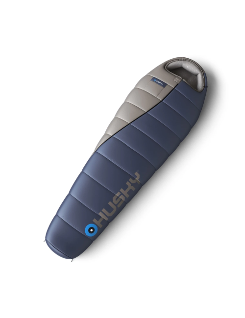 Husky Mumienschlafsack Ember 2024 -15°C - 220 cm - blau mit Grau