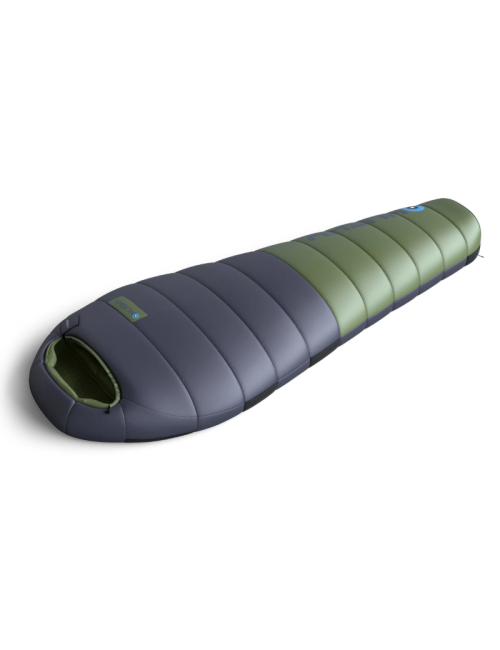 Husky mummy sleeping bag down Devon 2024 -5°C - 220 cm - blue with Khaki
