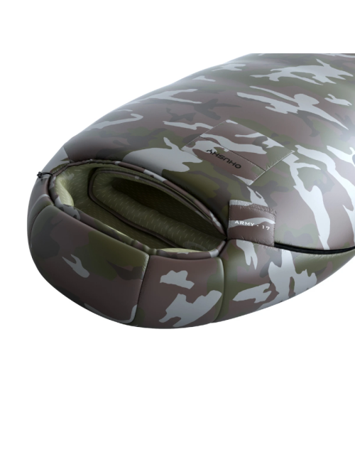 Husky mummy sleeping bag Army 2024 -17°C - 220 cm - camouflage green