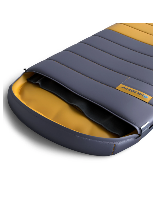 Husky sleeping bag duvet model down Drafy 2024 -20°C - 220 cm-blue with Orange