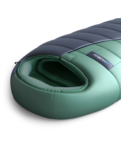 Saco de dormir Husky momia Emotion 2024 -20°C - 210 cm - azul con Menta