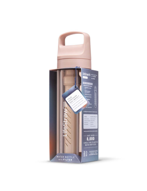 LifeStraw bottiglia filtro acqua Go 2.0 Cherry Blossom Pink 650 ml-Rosa