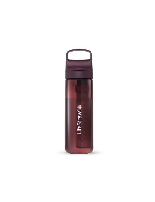 LifeStraw Wasserfilterflasche Go 2.0 Merlot Me Away Red 650 ml - Rot