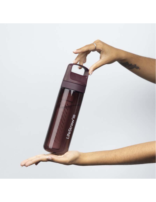 Bouteille filtrante LifeStraw Go 2.0 Merlot Me Away Red 650 ml - Rouge
