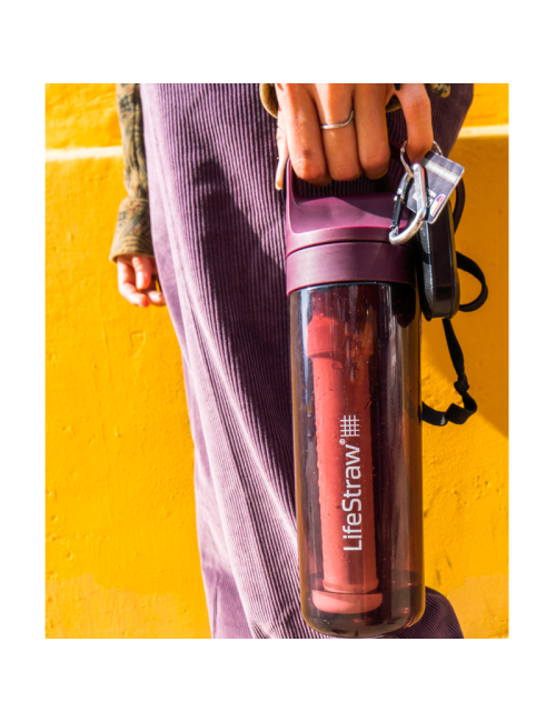 Bouteille filtrante LifeStraw Go 2.0 Merlot Me Away Red 650 ml - Rouge