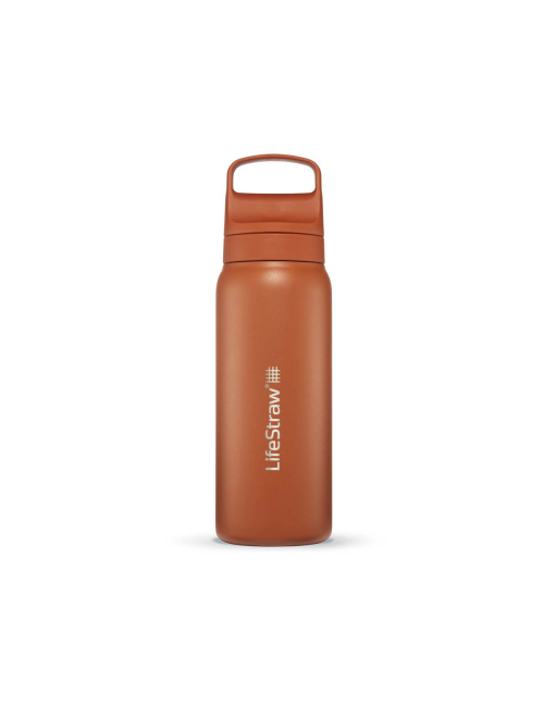 LifeStraw bottiglia filtro acqua Go 2.0 Kyoto Arancione acciaio inossidabile isolato 1 litro-Arancione