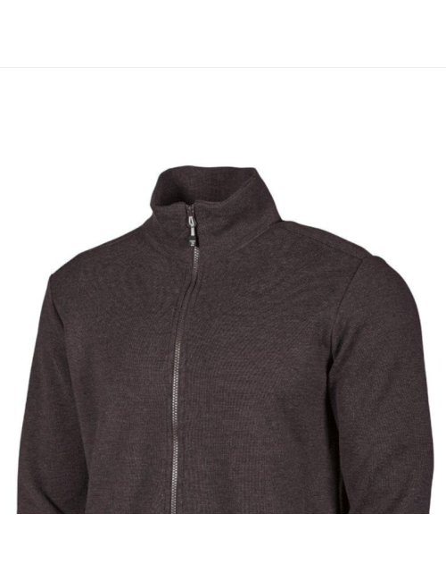 Ivanhoe gilet Hadar Full Zip Noir-laine mérinos fine-noir
