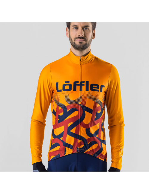 Loeffler wielrenshirt lange mouwen M Bike L/S Jersey Ambassador MID - Oranje