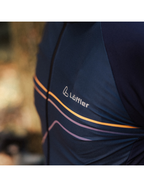 Loeffler wielrenshirt lange mouwen M Bike L/S Jersey Conflux Hotbond® RF - Donker Blauw