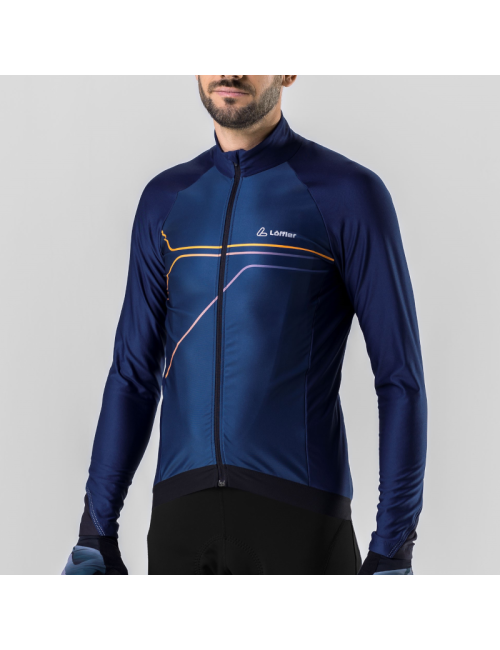 Loeffler wielrenshirt lange mouwen M Bike L/S Jersey Conflux Hotbond® RF - Donker Blauw
