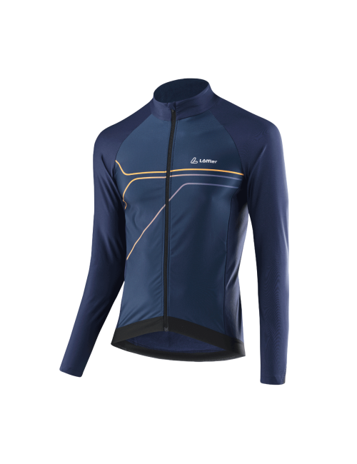 Loeffler manica lunga ciclismo camicia M Bike L / s jersey Conflux Hotbond ® RF-blu scuro