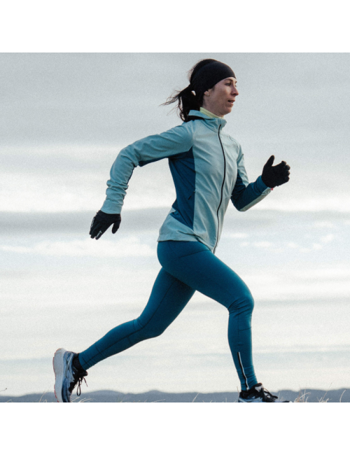 Loeffler hardloopbroek voor dames W Long Tights DD Blue Coral - Blauw