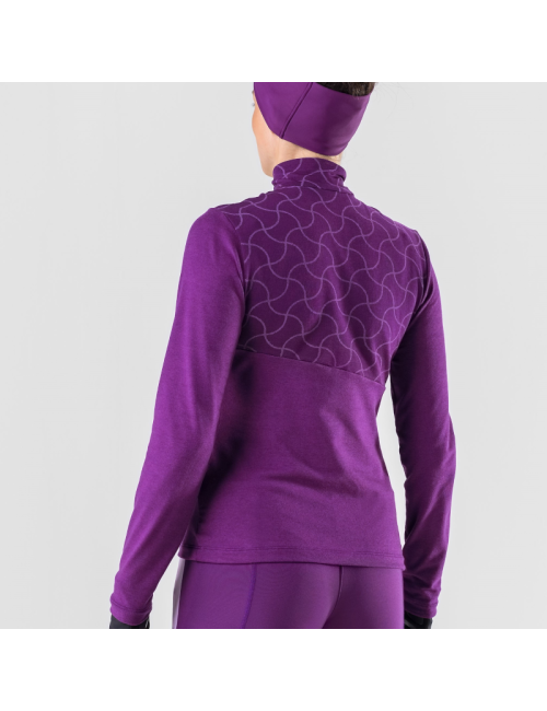 Loeffler camicia per donna maniche lunghe W midlayer Hywa Grace Transtex® - Viola