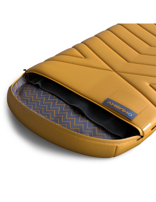 Husky Deckenschlafsack Gizmo 2024 Senf 220 x 90 cm-gelb mit grau