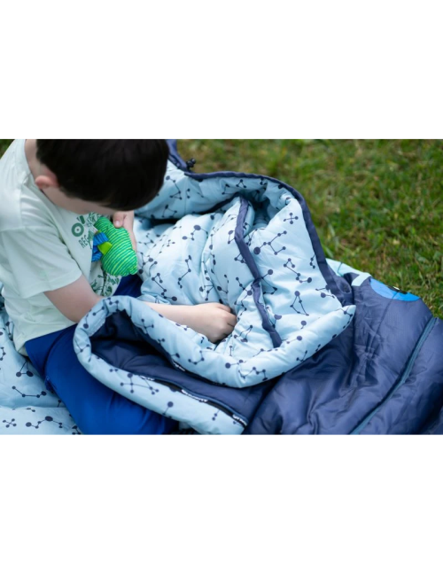 Saco de dormir Husky momia para niños Magic -15°C Morado 2024 150-180 cm-Azul-Morado