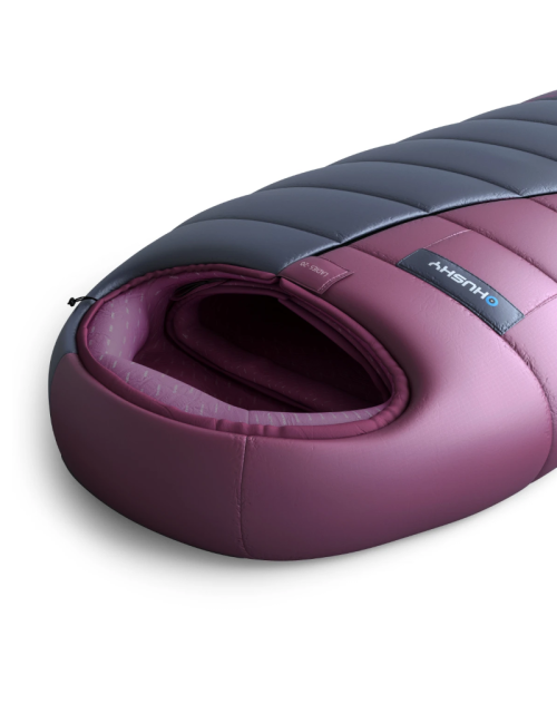 Saco de dormir Husky momia Motion para mujer 2024 -20°C - 200 cm - Azul-Rosa