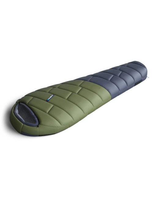 Saco de dormir Husky momia Caqui Orgulloso -30°C 2024-220 x 85 cm-azul con Caqui