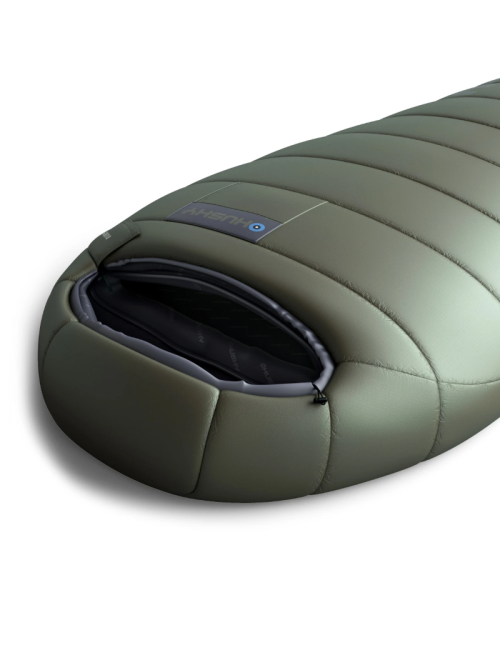 Husky mummy sleeping bag Ruby -14°C 2024 - 220 x 85 cm-dark green
