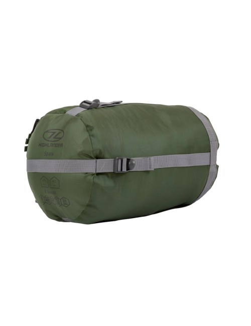 Highlander Mummy sleeping bag Phoenix Spark 150 17 °C - 2 seasonal-green