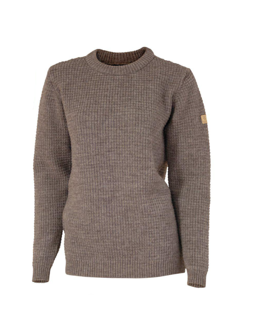 Ivanhoe maglione NLS Petal Nutmeg girocollo - 100% pura lana non tinta