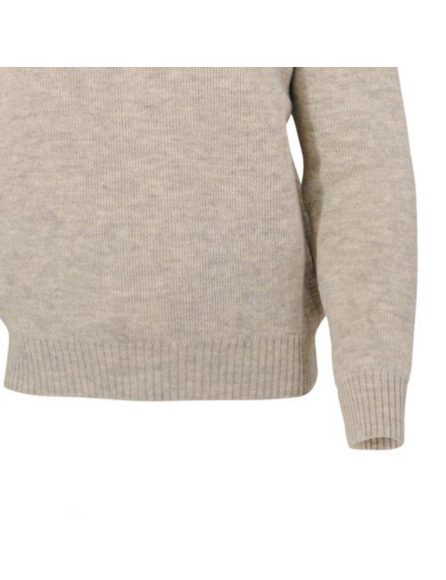 Ivanhoe sweater NLS Elm Birch half zip-100% pure undyed wool