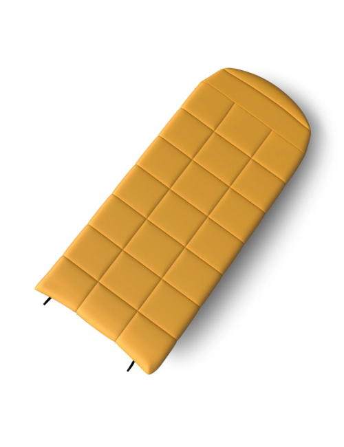 Husky dekenslaapzak Gizmo Kids 2024 -5°C Mustard 170 x 70 cm - Geel met grijs