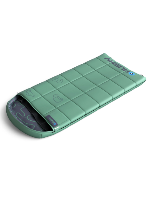 Saco de dormir con manta husky Gizmo Kids 2024 -5 ° C Menta 170 x 70 cm-Verde