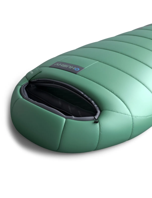 Husky mummy sacco a pelo Maestro Mint -7°C 2024-220 x 85 cm-Verde