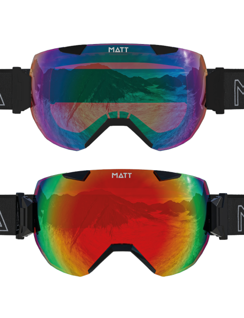 MATT skibril Ski Collectie Synchro Tribands (met 2 lenzen) - Wit