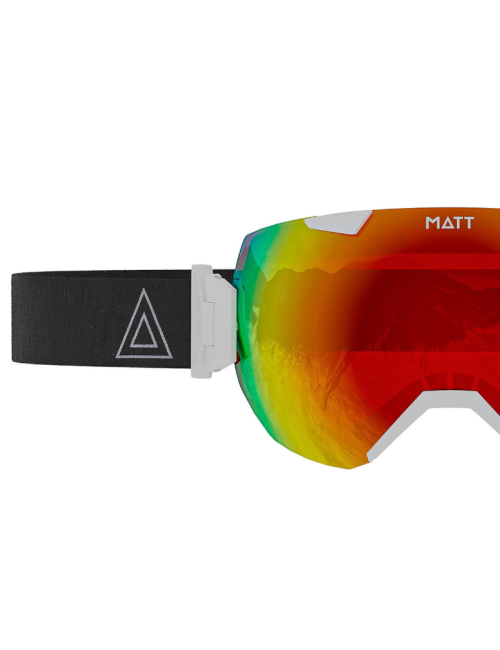 MATTE Skibrille ski collection Synchro Tribands (mit 2 Gläsern) - Weiß