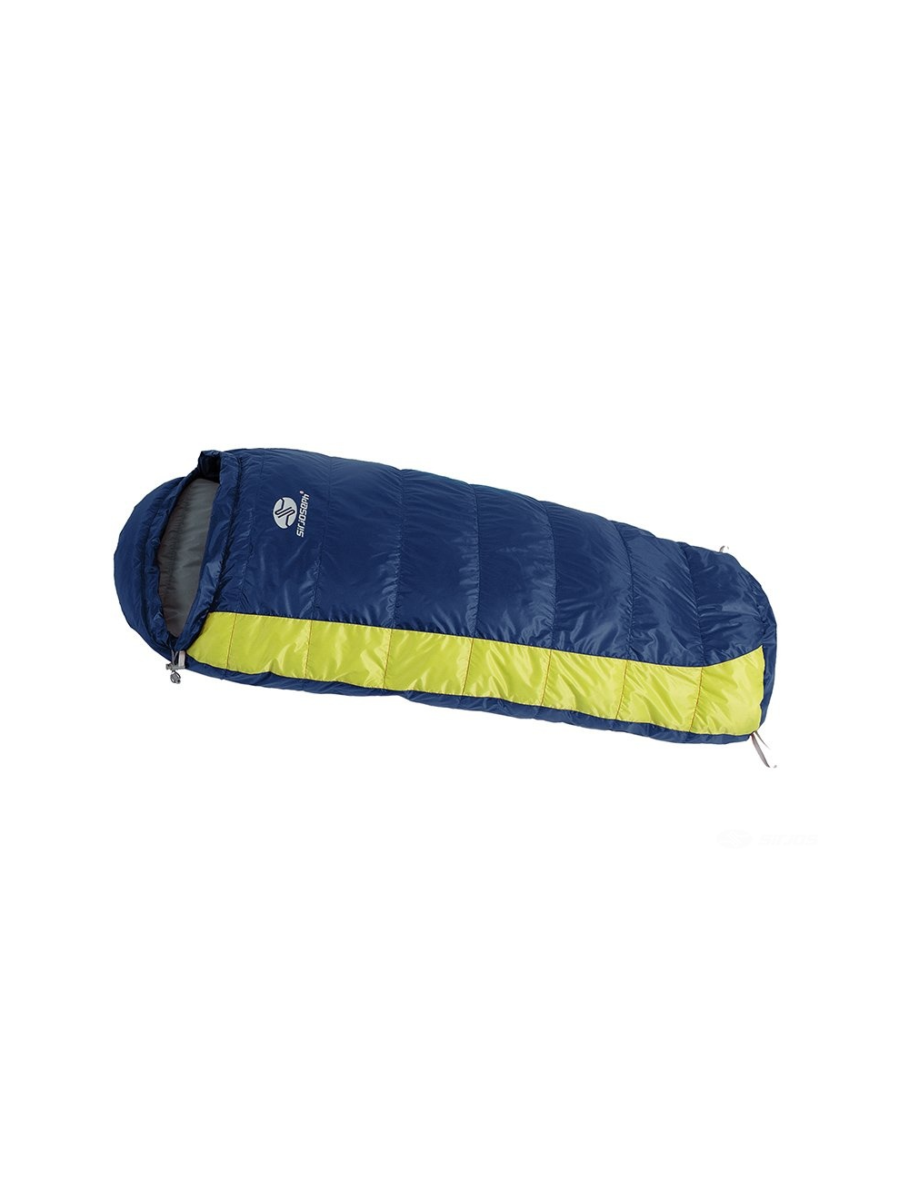 SirJoseph donzen mummyslaapzak voor kinderen Kiki Down 85 - links 85 cm - Navy met Lime