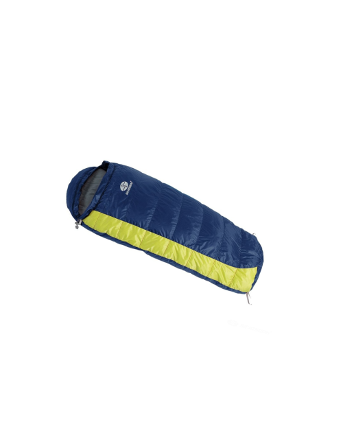 SirJoseph donzen mummyslaapzak voor kinderen Kiki Down 85 - links 85 cm - Navy met Lime
