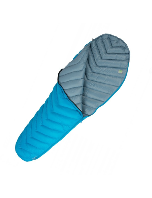 SirJoseph mummy sacco a pelo Attack II 400-sinistra 200 cm-Blu turchese