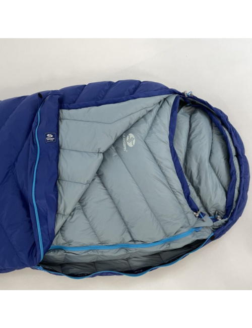 Sac de couchage momie SirJoseph Double Attack II 200 2 en 1 4 saisons-Bleu