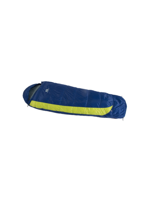 SirJoseph mummyslaapzak voor kinderen Kiki Basic 85 - links 85 cm - Navy met Lime