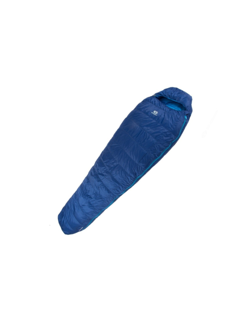 SirJoseph mummyslaapzak Trekking Rimo III 600 - links 200 cm - Navy Blauw