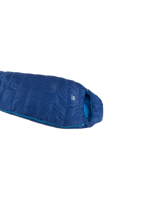 SirJoseph mummyslaapzak Trekking Rimo III 600 - links 200 cm - Navy Blauw