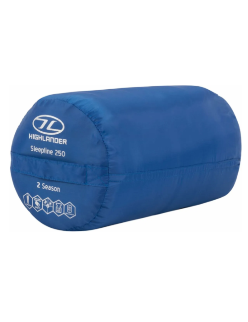 Couverture de sac de couchage Highlander modèle Sleepline 250 5°C-Bleu