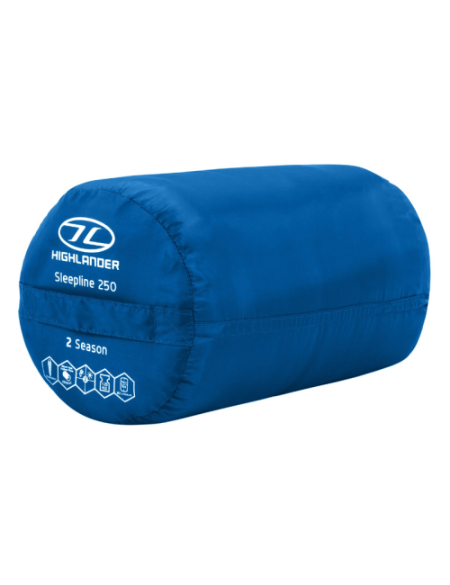 Highlander Mumienschlafsack Sleepline 250 Mumie 5°C-Jeansblau