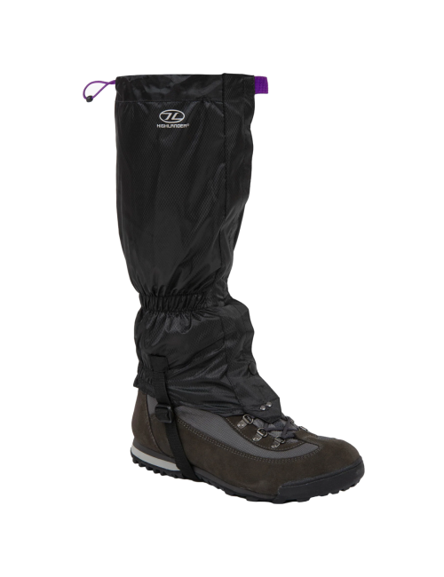 Highlander gaiters (set) Glenshee voor dames - Diamond Ribstop - Zwart