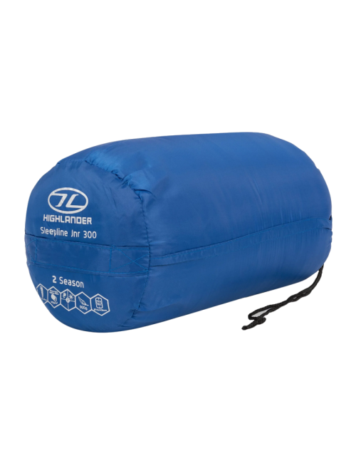 Highlander Mumienschlafsack sleepline für Kinder 300 Mumie 4°C-Blau