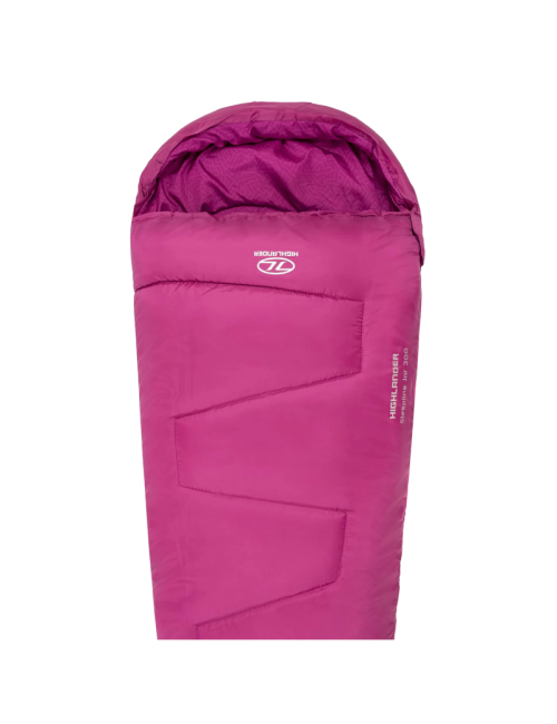 Highlander mummy sleeping bag sleepline for children 300 Mummy 4°C-Pink