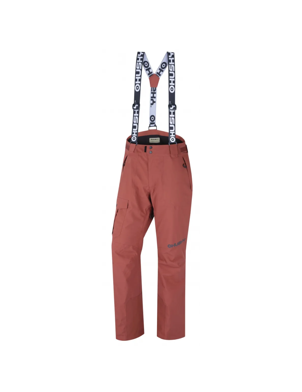 Pantalon de ski Husky pour homme Gili M Stretch 20.000 membrane-Marron