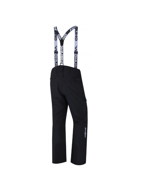 Pantalón de esquí Husky para hombre Gili M Stretch 20.000 membrane-Negro