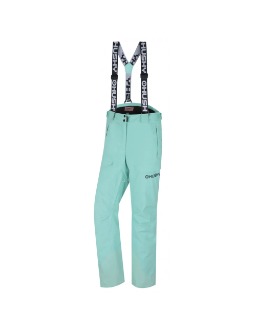 Pantalon de ski Husky pour femme Grati L Stretch 20.000 membrane-vert clair