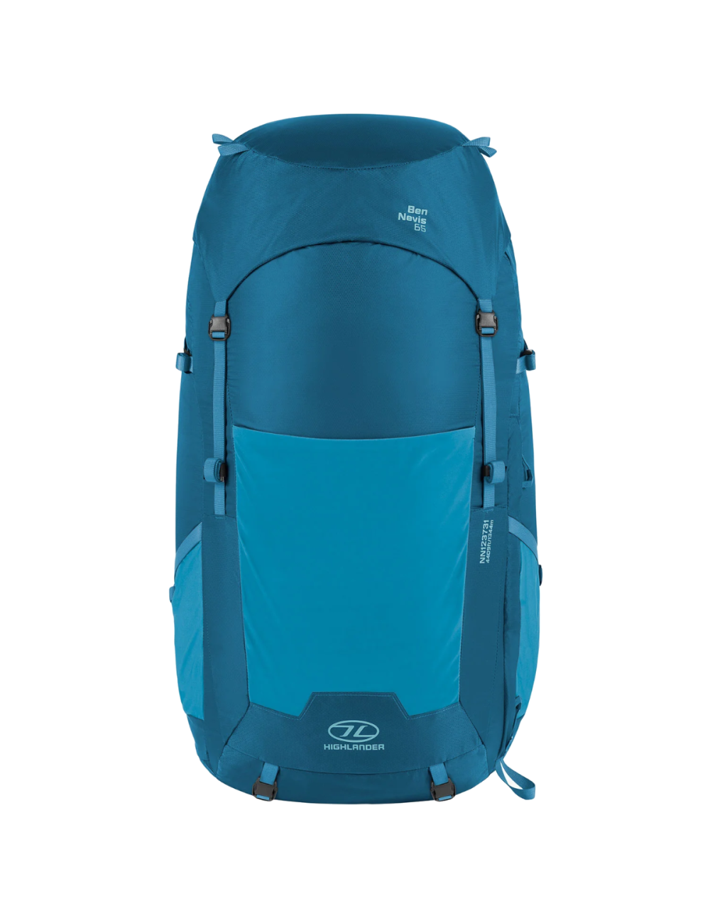 Highlander backpack Ben Nevis Petrol backpack for men 65 liters-Blue