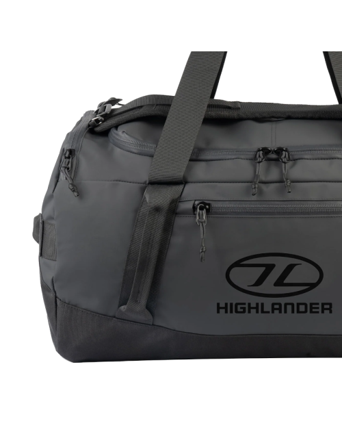 Bolsa de fin de semana Highlander Bolsa de lona transportadora - 65 litros-Negro