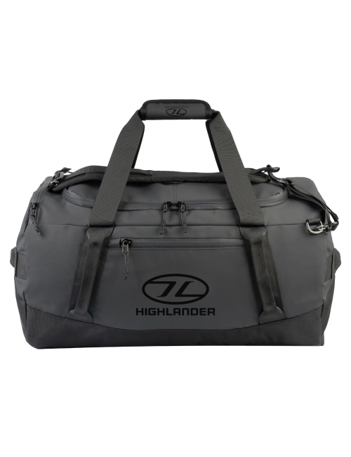 Bolsa de fin de semana Highlander Bolsa de lona transportadora - 65 litros-Negro