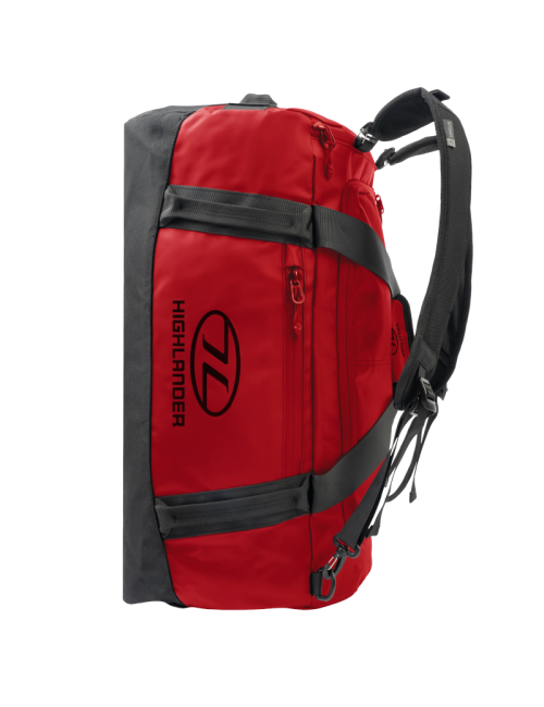 Bolsa de fin de semana Highlander Bolsa de lona transportadora - 65 litros-Rojo